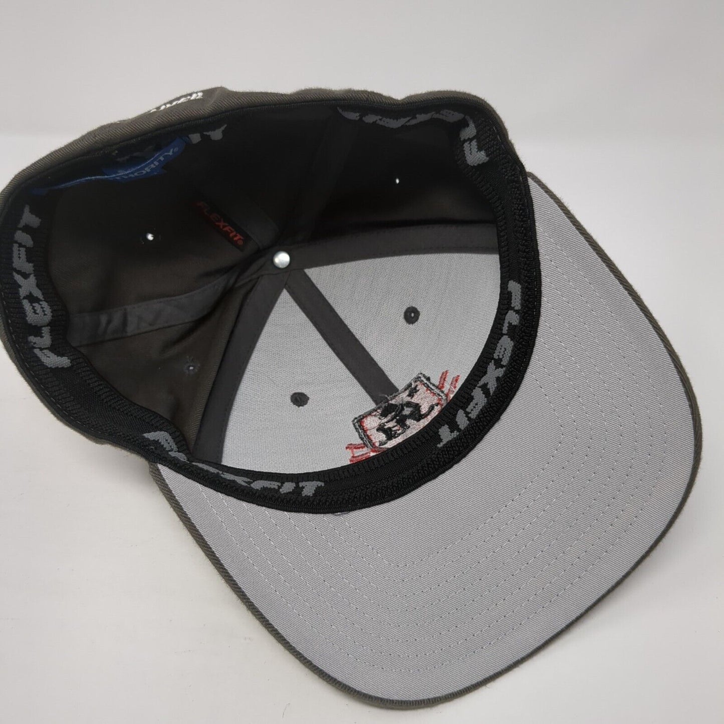 Shelter To Soldier Fitted Hat Gray S/M Embroidered Flexfit Port Authority