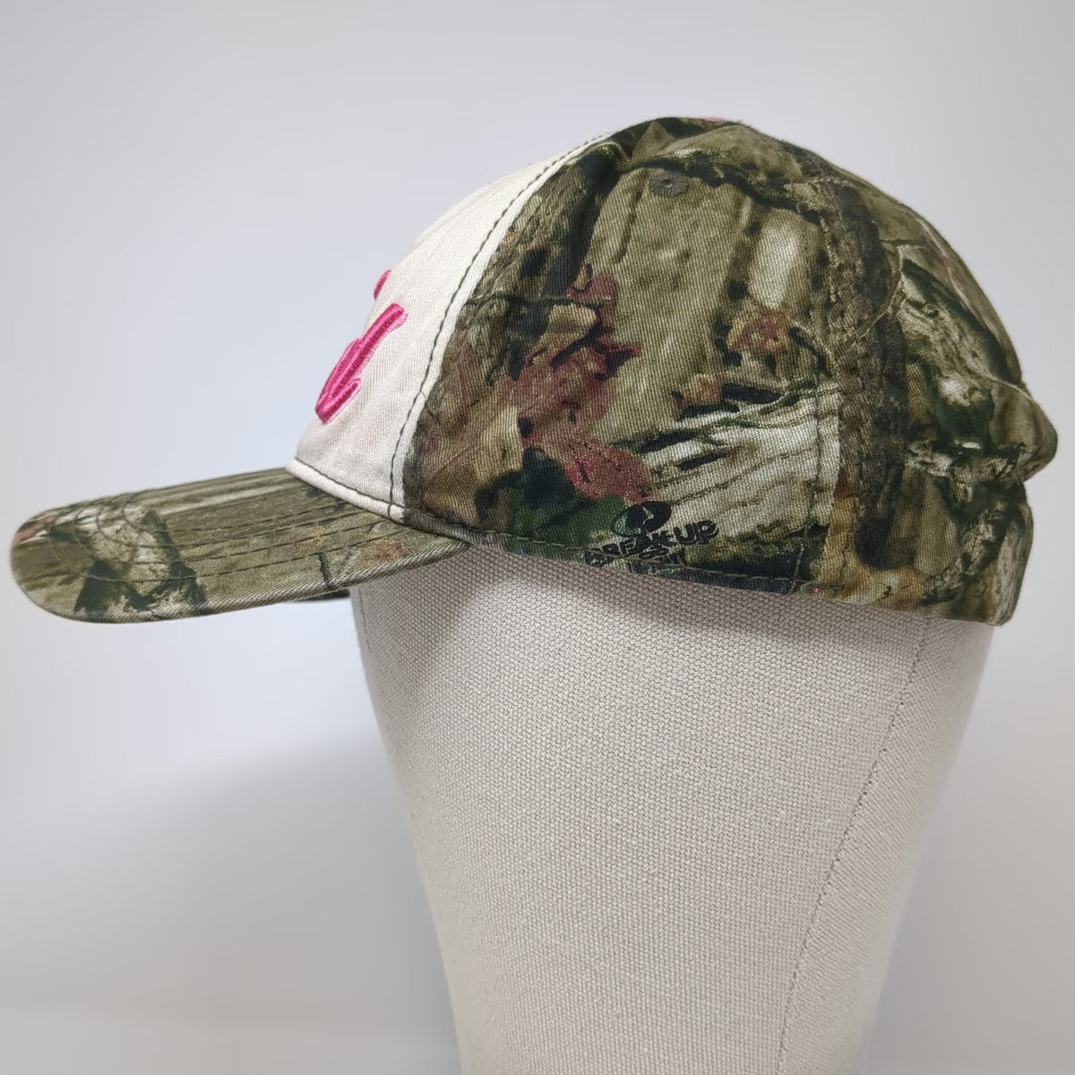 Ford Snapback Hat White Pink Green Brown One Size Camo Mossy Oak Breakup