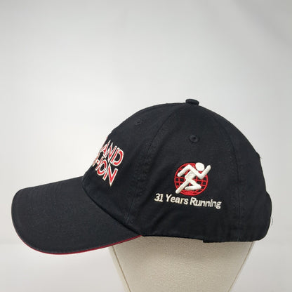 Portland Marathon Slideback Hat Black One Size Adjustable Embroidered