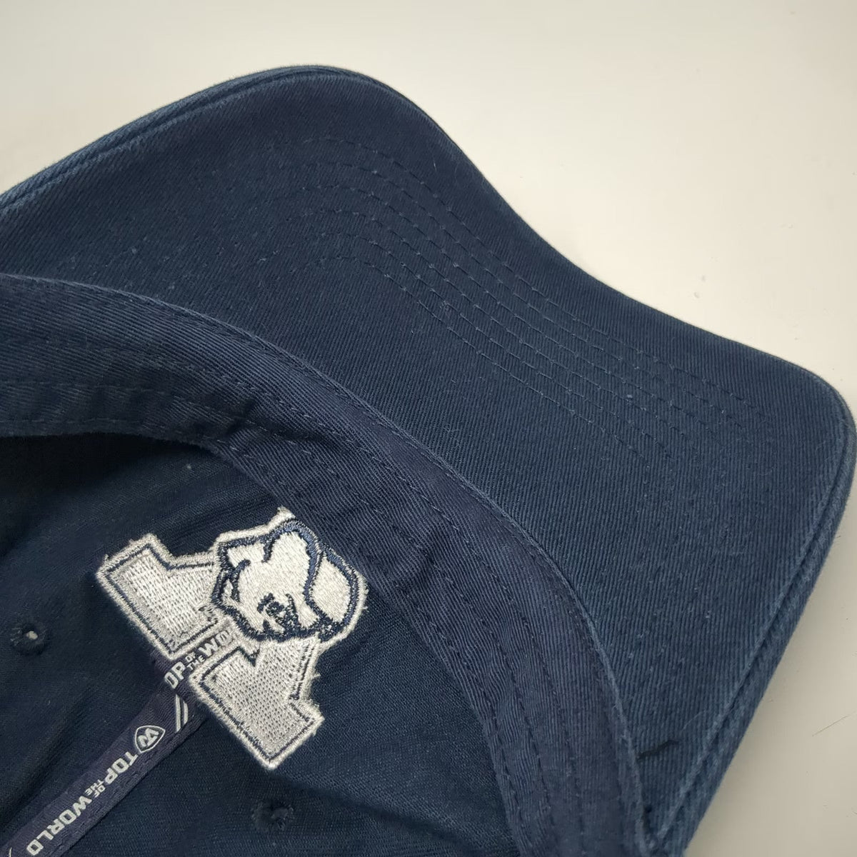 Yale Bulldogs NCAA Top of the World Cap Blue One Size Embroidered Slideback Hat