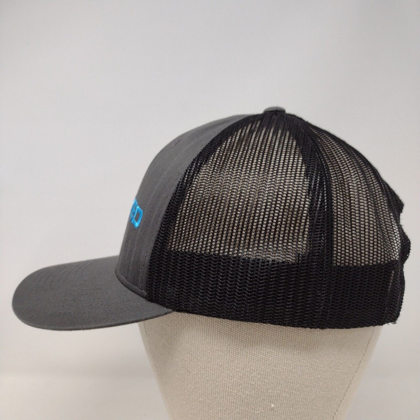 Decked Snapback Mesh Back Trucker Hat Gray OSFA Embroidered Colorblock