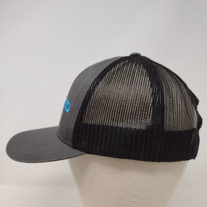 Decked Snapback Mesh Back Trucker Hat Gray OSFA Embroidered Colorblock