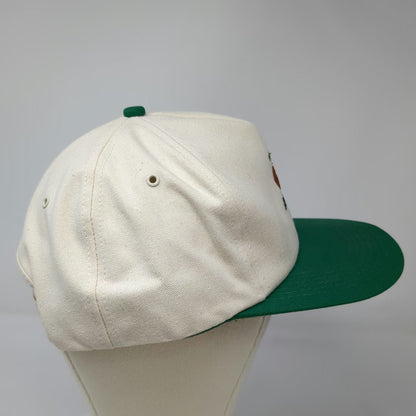 K-Products 5 Panel Hat White Green OSFM Asgrow Seed Snapback Made in USA Farm