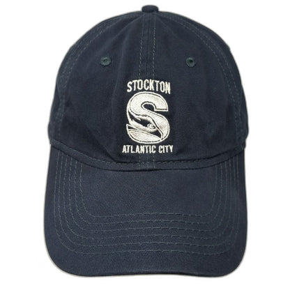 Sportsman Baseball Cap Blue One Size Stockton Atlantic City ACDEVCO Embroidered