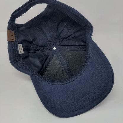 C.C Exclusives Strapback Hat Blue OSFA Adjustable Stars 6 Panel Cotton
