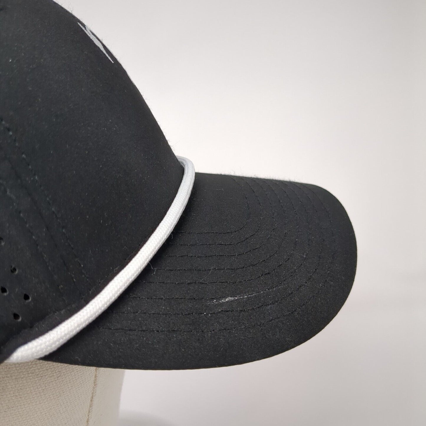 Player Pathway Snapback Rope Hat Black One Size Adjustable Embroidered