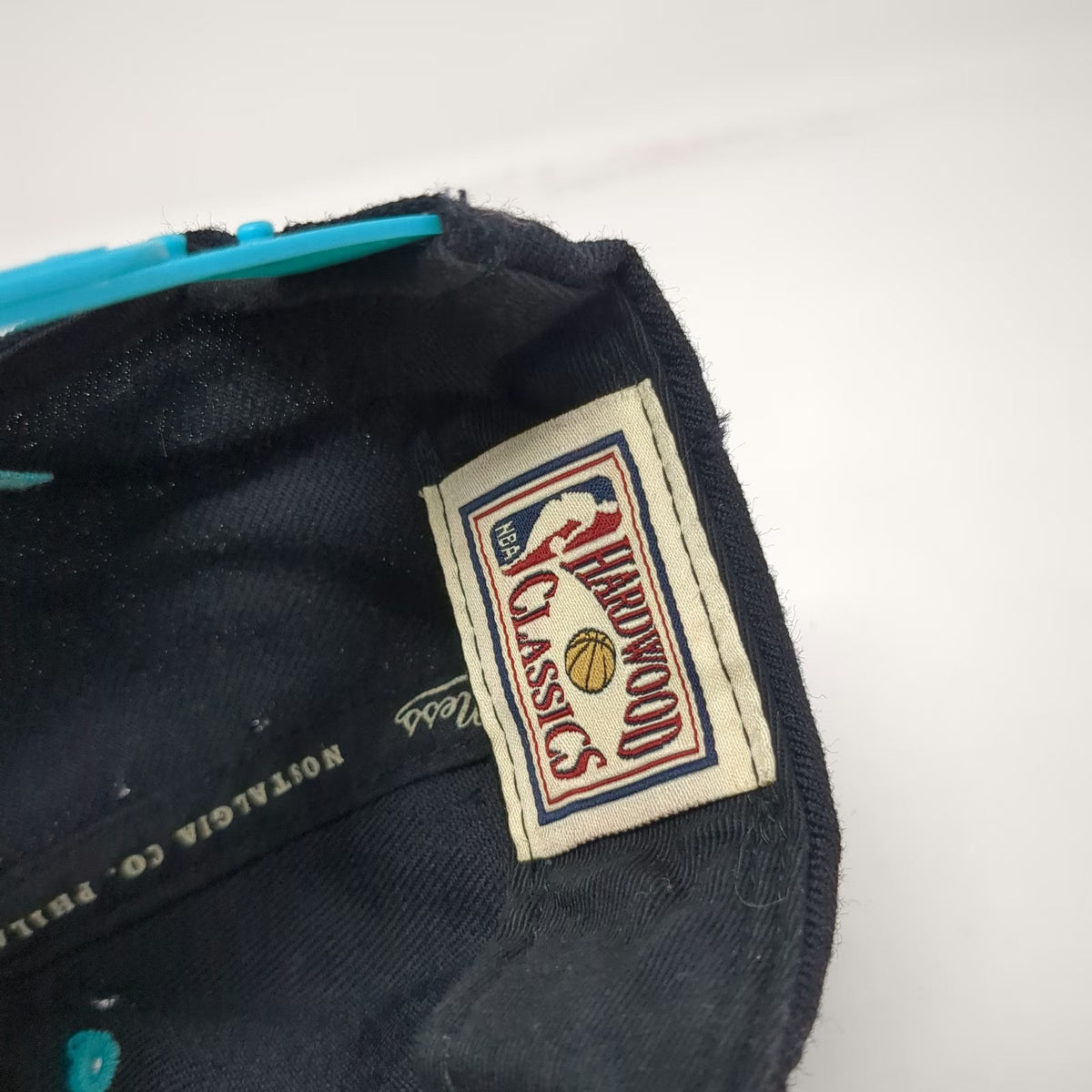 Mitchell & Ness Vancouver Grizzlies NBA Snapback Hat Black Blue One Size Wool Flat