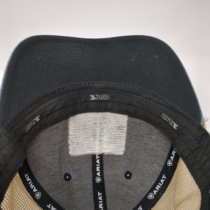Ariat Patch Snapback Rope Trucker Hat Multi One Size Mesh Back Denim