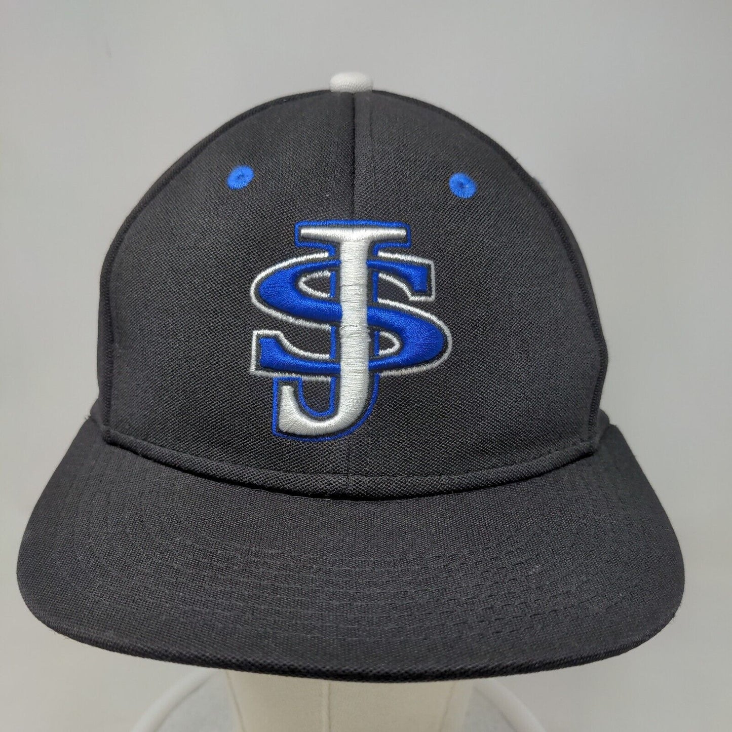 The Game Pro Men's Fitted Hat Black Small Embroidered SJ Knights Logo