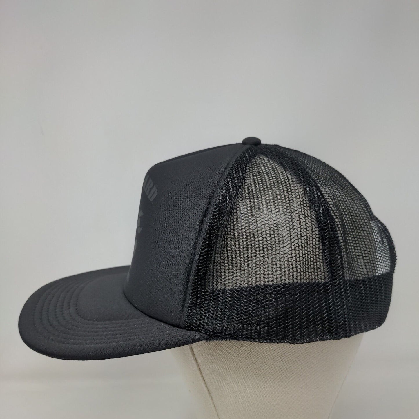 Boneyard Beer Bend OR Snapback Trucker Hat Black OSFM Adjustable Mesh Back Otto