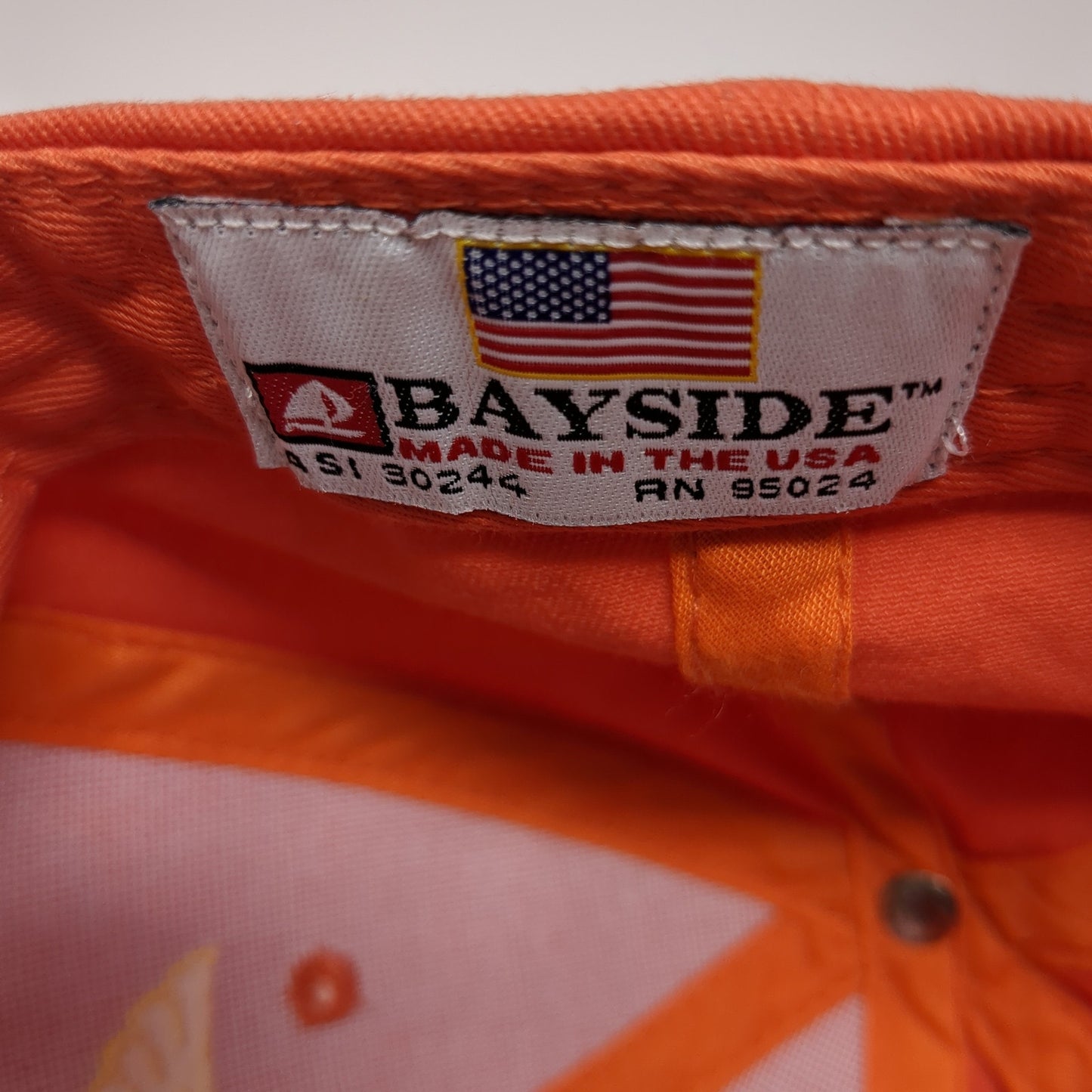 Transport Workers Union Baseball Cap Orange OS Adjustable Embroidered Bayside