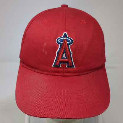 OC Sports Los Angeles Angels MLB Baseball Cap Red One Size Strapback Hat Logo
