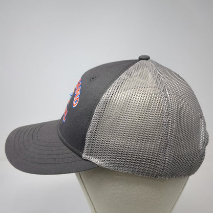 Cap America Trucker Hat Gray One Size Snapback Troy Sand & Gravel Logo Mesh