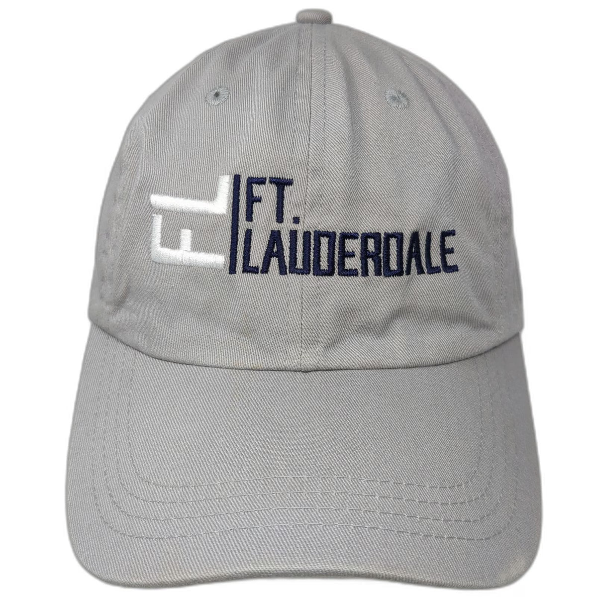 Gray OSFM Baseball Cap Ft. Lauderdale FL Embroidered Adjustable Slideback Hat