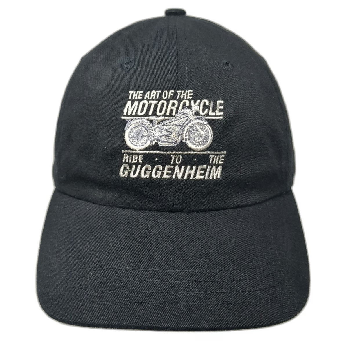 BMW Baseball Cap Black One Size Hat Art of Motorcycle Guggenheim Las Vegas 2001