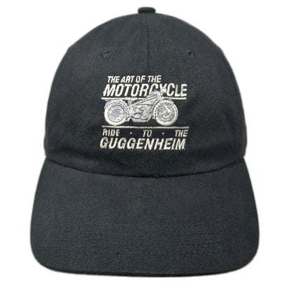BMW Baseball Cap Black One Size Hat Art of Motorcycle Guggenheim Las Vegas 2001