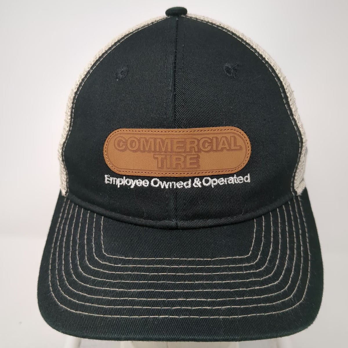 Black Trucker Hat One Size Snapback Commercial Tire Cooper Tires Mesh Back Patch