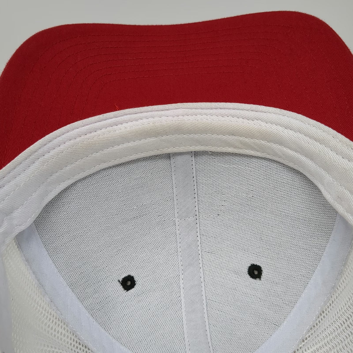 Richardson Trucker Hat Black Red White One Size D&B Supply Patch Mesh Snapback
