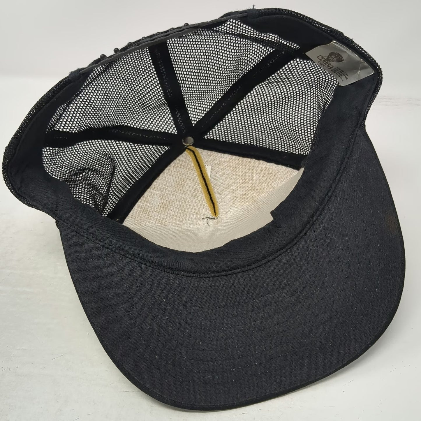 Cobra Caps Trucker Hat Black One Size Snapback Money Can't Buy Happiness Quote