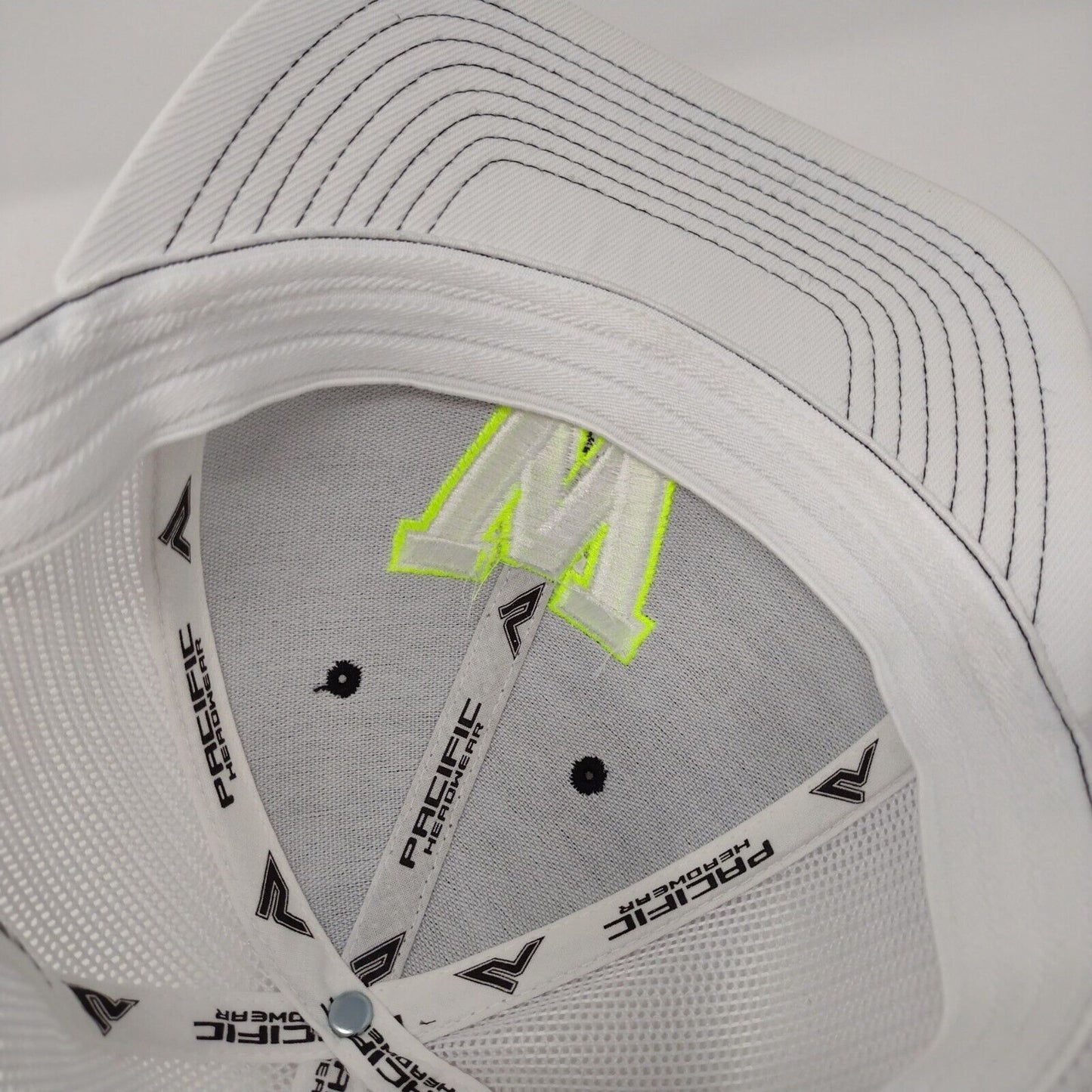 Letter W Fitted Mesh Back Trucker Hat Multi 7 3/8-8 Pacific Headwear