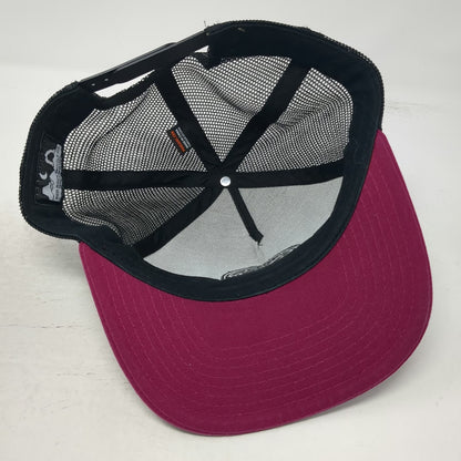 Red Rock Bicycle Co. Pink OSFM Trucker Hat Snapback Mesh Back Utah Gear Patch