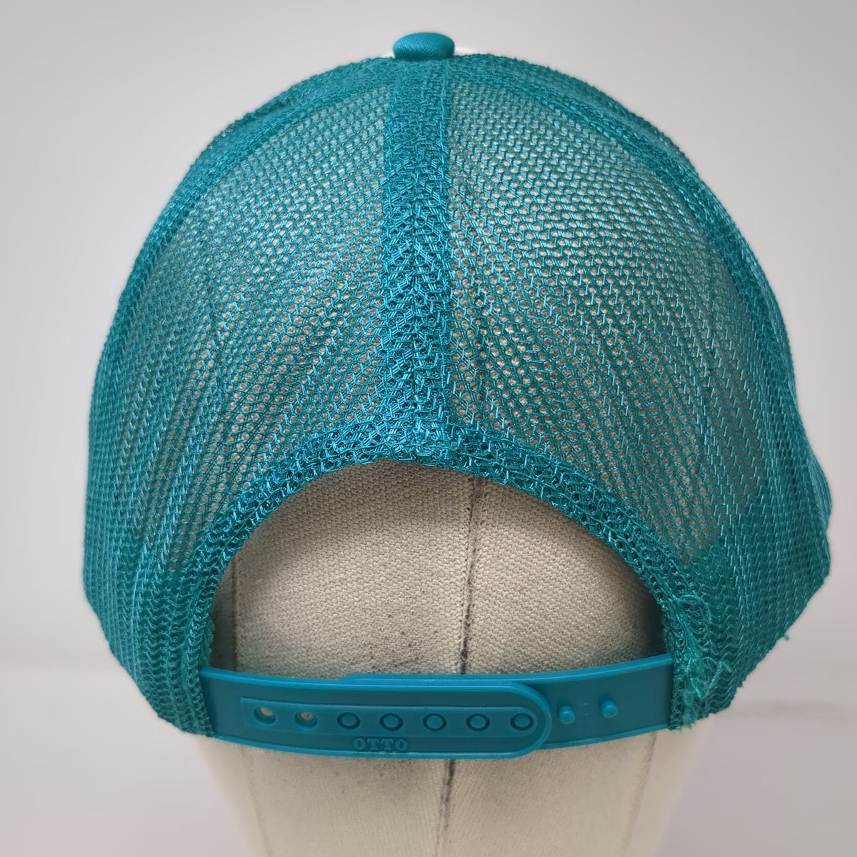 Otto Trucker Hat Blue White OSFM Snowport Bobsled League Foam Mesh Snapback Hat