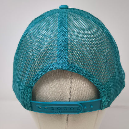 Otto Trucker Hat Blue White OSFM Snowport Bobsled League Foam Mesh Snapback Hat