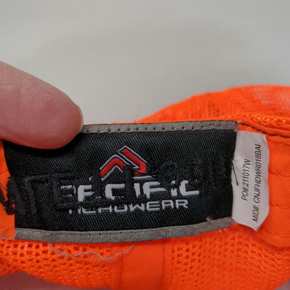 Pacific Snapback Black Orange One Size Northwest Laborers Training Mesh Hat