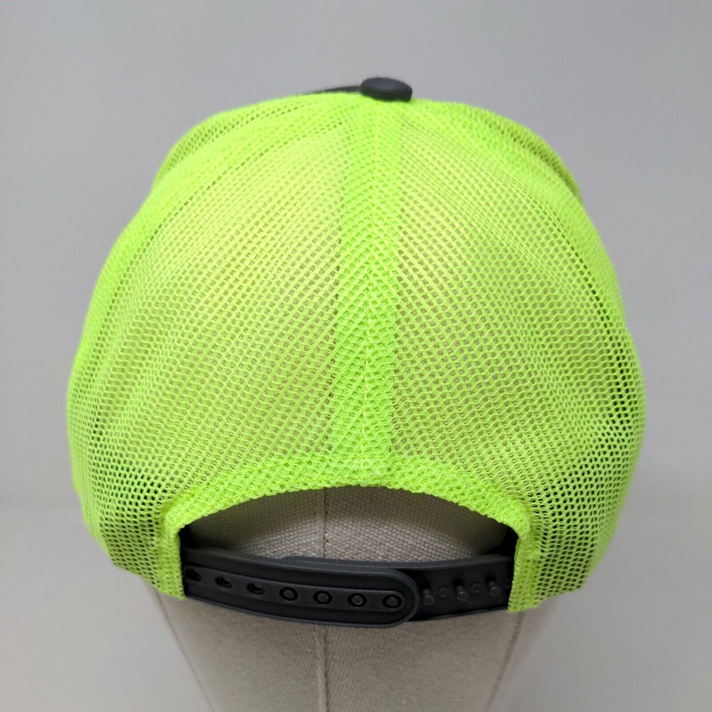 Port Authority Men's Snapback Mesh Back Hat Gray Green Black 100% Cotton