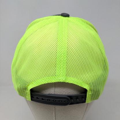 Port Authority Men's Snapback Mesh Back Hat Gray Green Black 100% Cotton