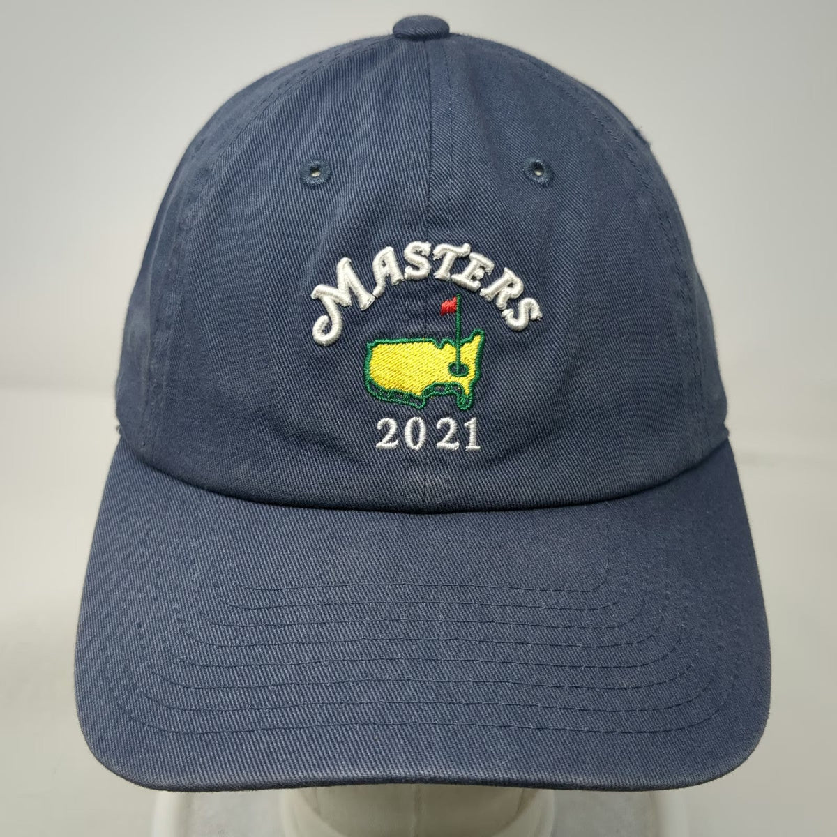 American Needle Baseball Cap Blue One Size Masters 2021 Tournament Golf Hat