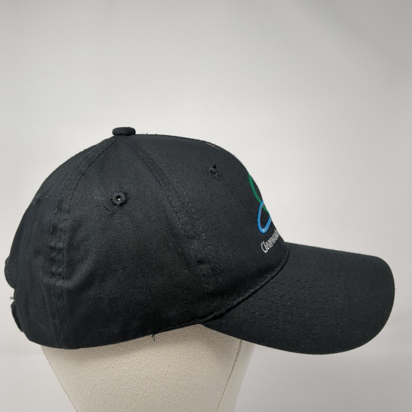 Clearwater River Company LLC Strapback Hat Black One Size Solid 6 Panel