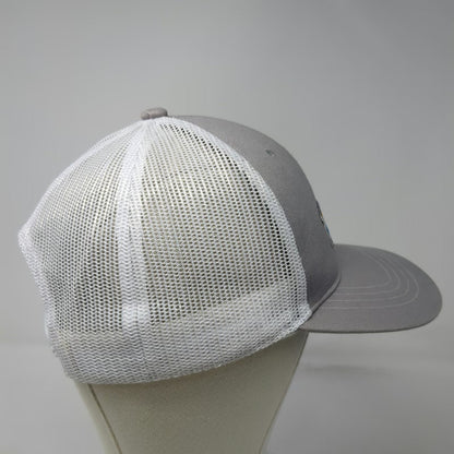 Triangle Trucker Hat Gray One Size Ocean City NJ Wave Patch Mesh Snapback Hat