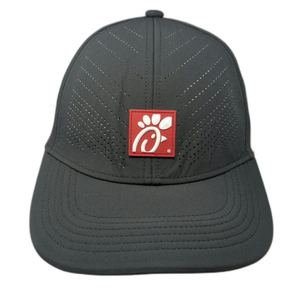 Oobe Chick-fil-A Snapback Hat Gray One Size Perforated Performance Logo Patch