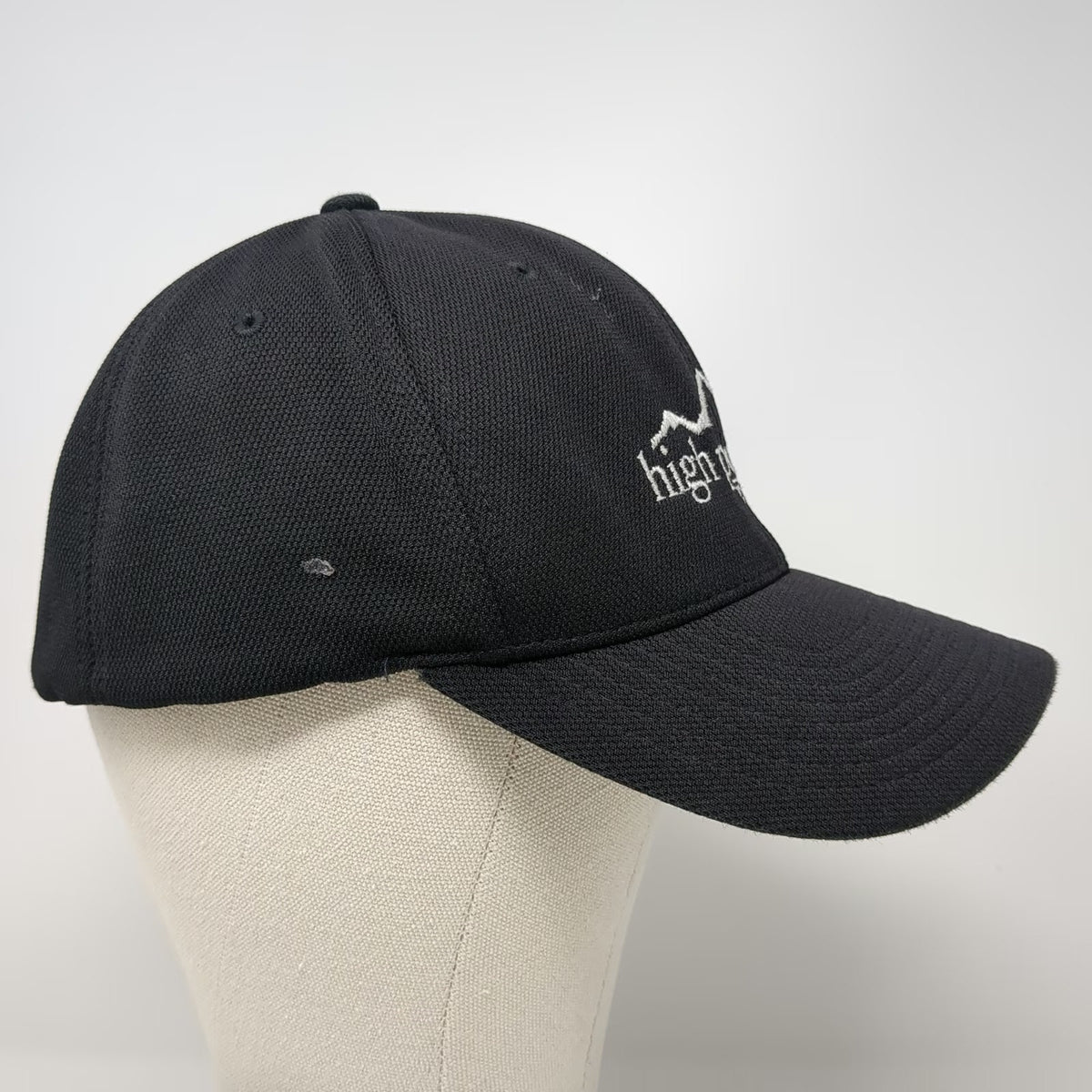 Flexfit Baseball Cap Black XL High Point Windows Embroidered Polyester Hat