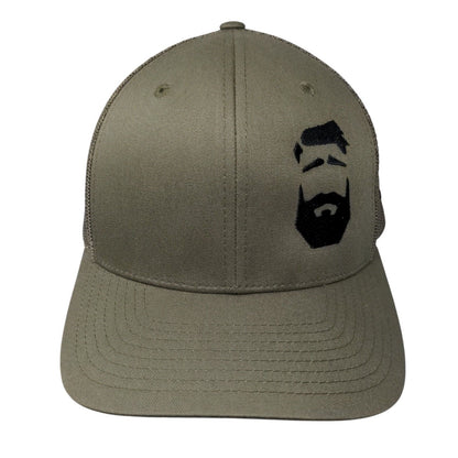 Better Man Beard Snapback Trucker Hat Green OS Adjustable Mesh Back Richardson