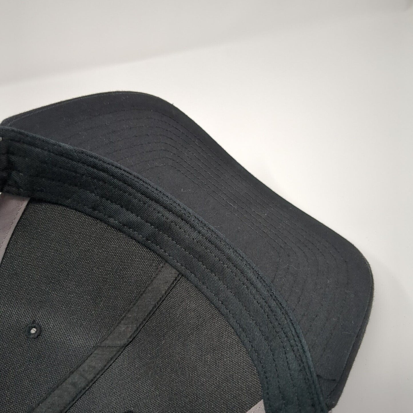 Get Outdoors Snapback Trucker Hat Black One Size Adjustable Mesh Back Richardson