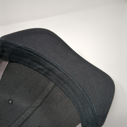 Get Outdoors Snapback Trucker Hat Black One Size Adjustable Mesh Back Richardson