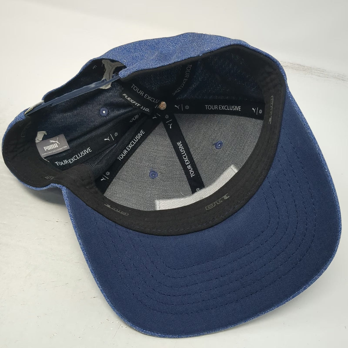 Puma Snapback Blue One Size Hat Tour Exclusive Flexfit 110 Heather Golf Patch