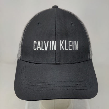 Calvin Klein Snapback Mesh Back Trucker Hat Black One Size Colorblock