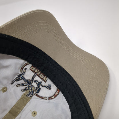 RMEF Sponsor USA Flag Snapback Hat Brown One Size Adjustable Outdoor Cap