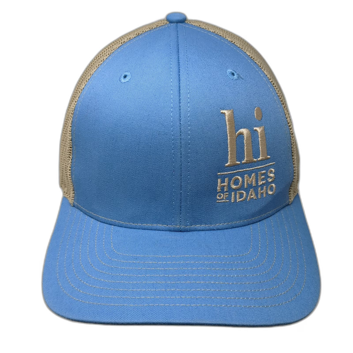 Richardson Trucker Hat Blue One Size Homes Of Idaho Mesh Snapback Adjustable hat