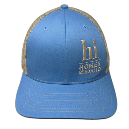 Richardson Trucker Hat Blue One Size Homes Of Idaho Mesh Snapback Adjustable hat