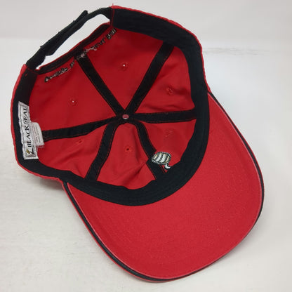 Goslings Black Seal Rum Baseball Cap Red One Size Strapback Bermuda Flag Hat