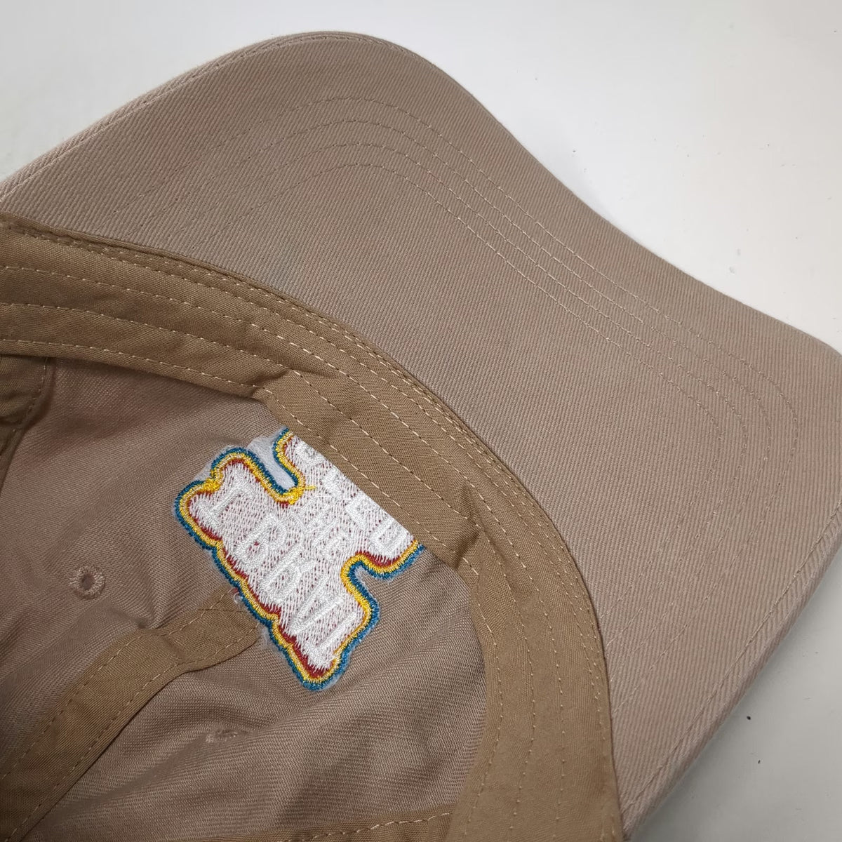 Johnsonville Leinenkugel's I Brat The Beer Baseball Cap Beige One Size Hat Logo