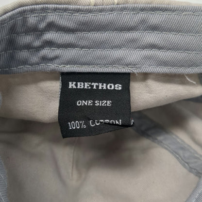 KBETHOS 5 Panel Gray One Size Skull Headdress Contrast Stitching Slideback Hat