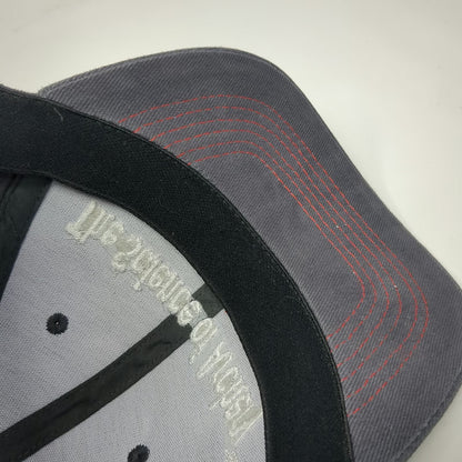 Gray Baseball Cap One Size Science of Archery Firenock Red Stitching Hat