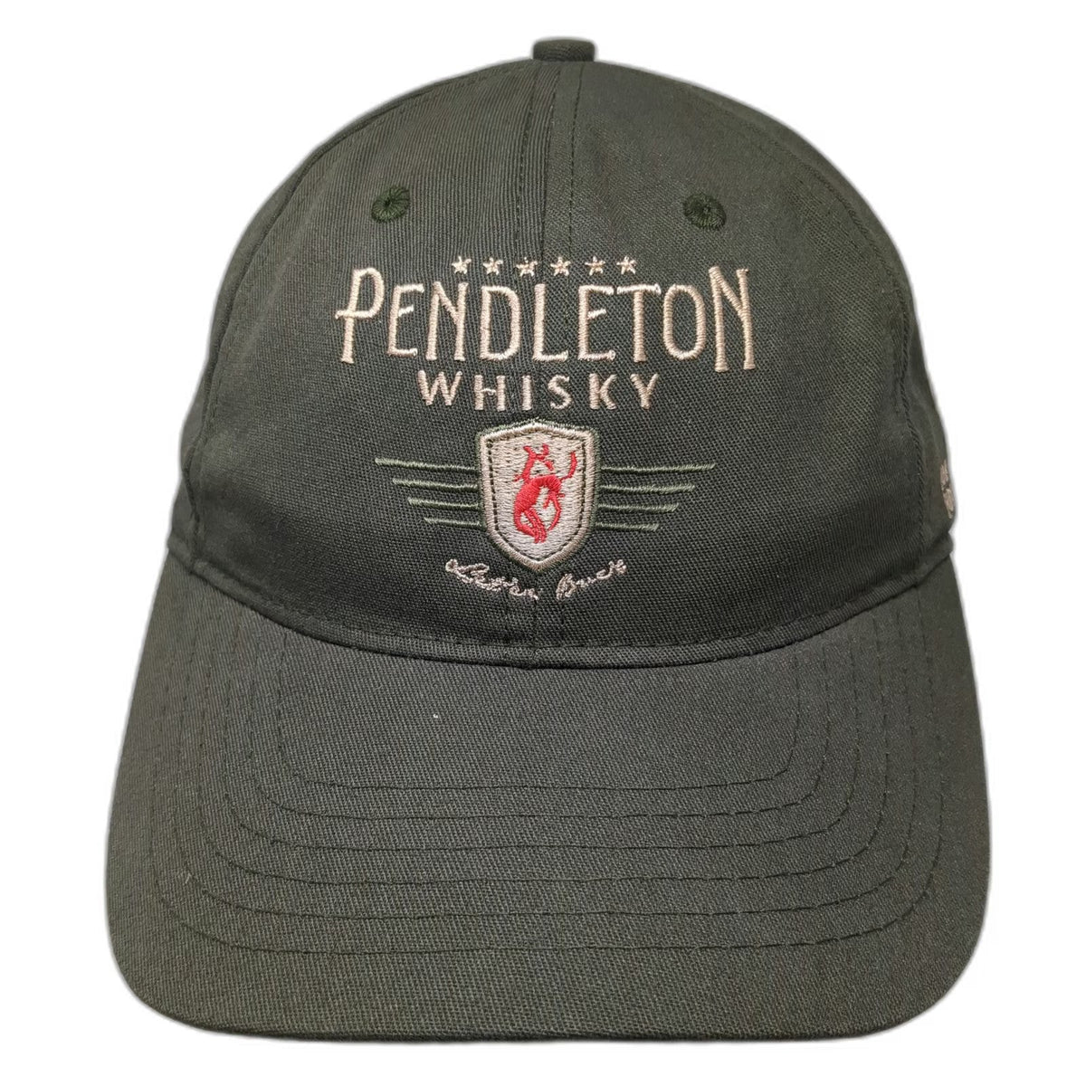Pendleton Whisky Baseball Cap Green One Size Bob Woodruff Foundation Back Hat