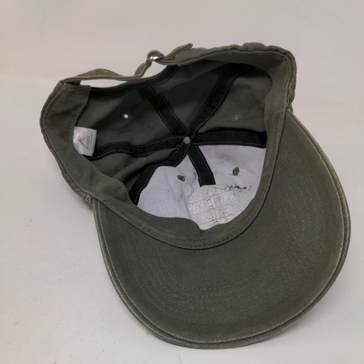 Sweat For A Vet Sport & Health Slideback Hat Green OSFA Embroidered