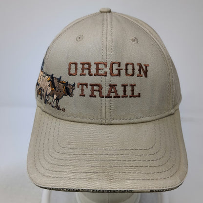 OTTO Baseball Cap Beige One Size Oregon Trail Baker City Wagons Ho Strapback Hat